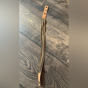 Paparazzi Brown‎ with Gold Accents Wrap Bracelet